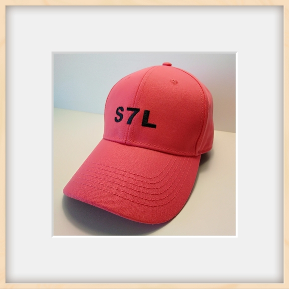 S7L Signature 7 Label cotton twill baseball cap / salmon - Picture 2 of 5
